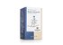 Photo of a pack Calm your Nerves Tea Organic Herbal Tea Blend. On the package is an Illustration in which a woman is balancing on a rope and carrying a blue teapot on her head.